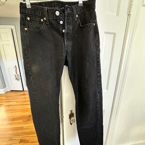 Men’s black Levi Jeans. Very lightly worn. Great condition